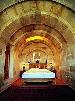 Sleeping in a cave hotel